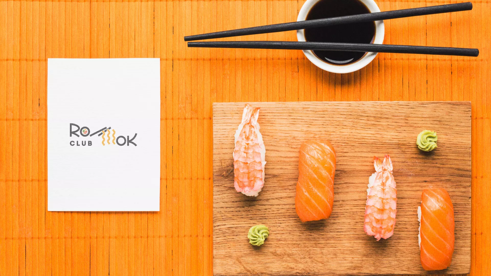 Создание логотипа суши-бара «Roll Wok Club» в Бологом