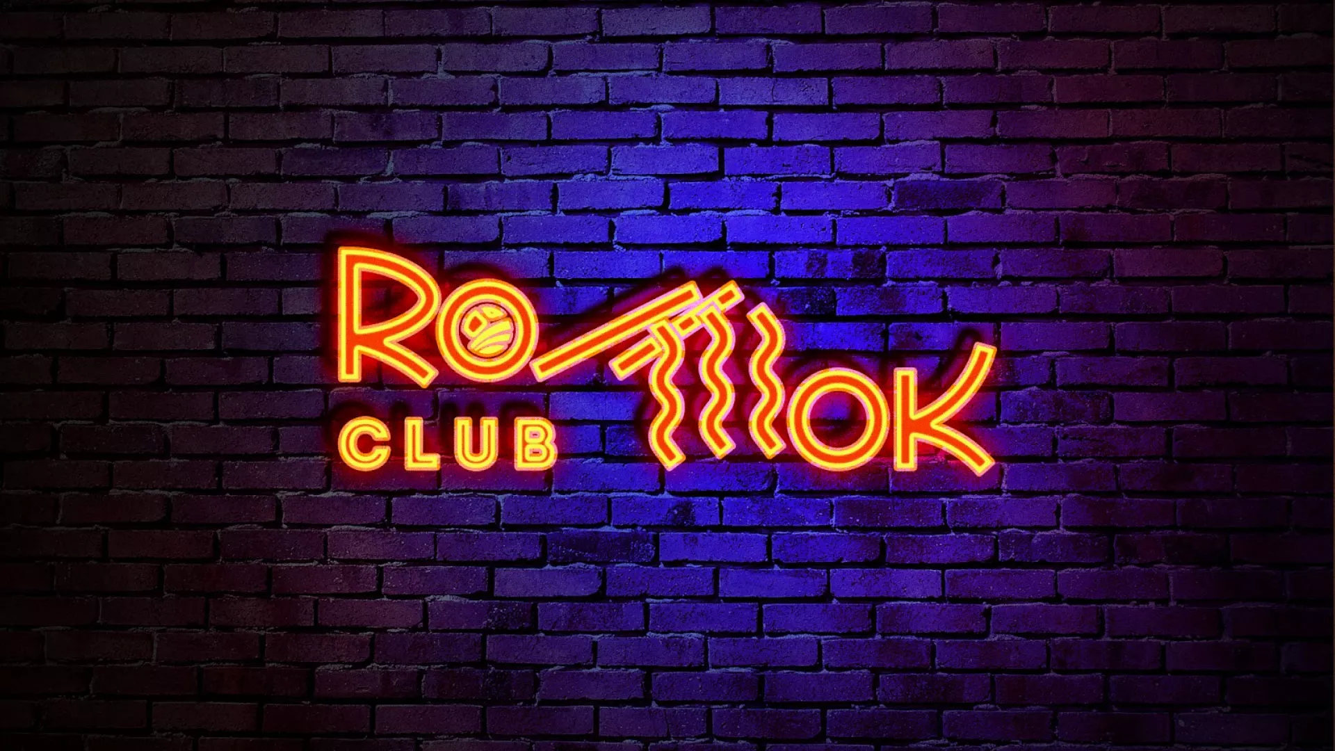 Разработка интерьерной вывески суши-бара «Roll Wok Club» в Бологом